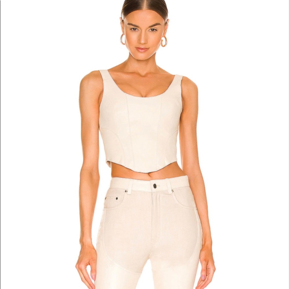 NWT Sexy Leather Bustier